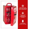 Coca Cola Mini Fridge – Refrigerator for Bedroom Office, Portable Table Top Beverage Cooler, 12V 110V Refrigerador For Drink, Soda, Wine, Use In Car, Dorm, Outdoor, Patio,18 Can