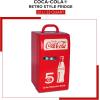Coca Cola Mini Fridge – Refrigerator for Bedroom Office, Portable Table Top Beverage Cooler, 12V 110V Refrigerador For Drink, Soda, Wine, Use In Car, Dorm, Outdoor, Patio,18 Can