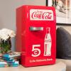 Coca Cola Mini Fridge – Refrigerator for Bedroom Office, Portable Table Top Beverage Cooler, 12V 110V Refrigerador For Drink, Soda, Wine, Use In Car, Dorm, Outdoor, Patio,18 Can