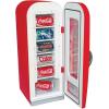 Coca-Cola AC/DC Retro Vending Electric Cooler with 10 Can Capacity – Beverage Vending Machine with Thermoelectric Cooling and Tall Window Display