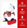 Coca-Cola Soccer Ball Mini Fridge, 5 Can Beverage Cooler with Hidden Opening, White Red Black, Unique Accessory for Den, Games Room, Man-Cave, Dorm, Sports Fans, Students