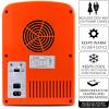 Fanta Mini Fridge – 6 Can Refrigerator for Bedroom Office, Portable Table Top Beverage Cooler, 12V 110V Refrigerador For Drinks, Soda, Wines, small can fridge,Use In Car, Dorm, Outdoor, Patio