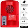 Koolatron Mini Fridge Bluetooth – Portable Small Cooler for Bedroom Office Makeup Compact Beverage Chiller for Drink Soda Wine Use In Car Dorm Patio 6 Can(Fridge)