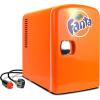 image:imageFanta Mini Fridge  6 Can Refrigerator for Bedroom Office Portable Table Top Beverage Cooler 12V 110V Refrigerador For Drinks Soda Wines small can fridgeUse In Car Dorm Outdoor Patio