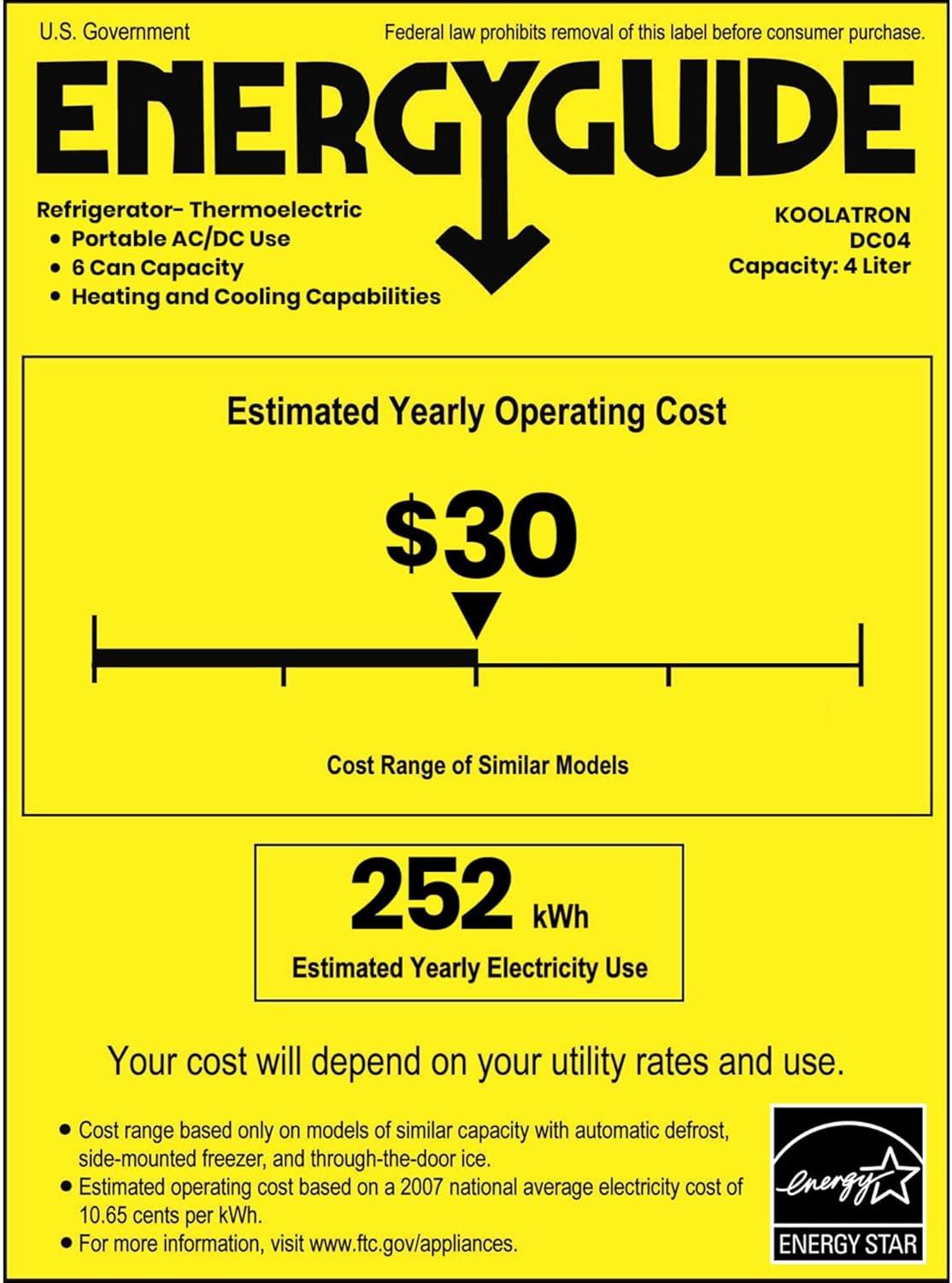 image:imageKoolatron Diet Coke Mini Fridge 6 Can Refrigerator for Bedroom Office Portable Table Top Beverage Cooler 12V 110V Refrigerador For Drinks Soda Wine Use In Car Dorm Outdoor Patio