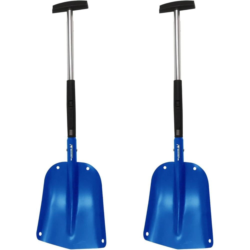 image:imageMichelin Ultra Compact 40 Folding Utility Snow Shovel for Car Emergency Blue Telescoping Handle Collapsible Lightweight Winter Survival Gear for SUV Truck Snowmobile Camping 2 Pack