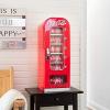 Coca Cola Mini Fridge – 10 Can Refrigerator for Bedroom Skincare Office, Portable Table Top Beverage Cooler, 12V 110V Refrigerador For Drinks, Soda, Wines, Use In Car, Dorm, Outdoor