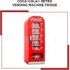Coca Cola Mini Fridge – 10 Can Refrigerator for Bedroom Skincare Office, Portable Table Top Beverage Cooler, 12V 110V Refrigerador For Drinks, Soda, Wines, Use In Car, Dorm, Outdoor
