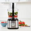 Kenmore 11-Cup Food Processor and Vegetable Chopper with Reversible Slicing/Shredding Disc, Chop, Slice, Shred, Mince, Grate, Puree, Stainless Steel, 500W, Red and Silver(Black)