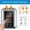 Kenmore 4-Slice Toaster with Dual Controls, Matte Black and gray, Wide Slots, Self-Adjusting Bread Guides, Adjustable Browning, 6 Shade Settings, Toast, Bagels, Waffles, English Muffins(2 Slice)