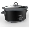 Kenmore 5 Quart Slow Cooker – Crock pot with Programmable Settings,Digital Controls, Large Capacity for Family Meals, Dishwasher-Safe Stoneware, Warm Rice & Sous Vide Stew(Black and Gray 5QT)