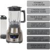 Kenmore Elite Countertop Blender – Electric Mixer for Smoothies, Ice Crush & Pulse Function, Heavy Duty Glass Pitcher, Kitchen Appliance, Dishwasher-Safe Jar(Grey)