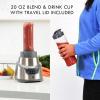 Kenmore Elite Countertop Blender – Electric Mixer for Smoothies, Ice Crush & Pulse Function, Heavy Duty Glass Pitcher, Kitchen Appliance, Dishwasher-Safe Jar(Grey)