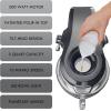 Kenmore Elite Ovation 5 Qt Stand Mixer, 500 Watts, with Revolutionary Pour-In Top, Tilt Head, Flat Beater, Whisk, Dough Hook, 360-degree Splash Guard, Glass Bowl, LED Light, Metallic Grey