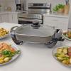 Kenmore Non-Stick Electric Griddle with Removable Drip Tray, Black, 10″ x 18″ Cooking Surface, Compact Countertop Cooking, Grill, Saute, Fry