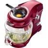 Kenmore Ovation 500W Electric Stand Mixer – 10‑Speed Tilt‑Head Household Kitchen Batidora with 5QT Glass Bowl, Splash Guard, Flat Beater, Dough Hook & Whisk, Professional Stand Mixer Red(Red)