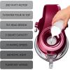 Kenmore Ovation 500W Electric Stand Mixer – 10‑Speed Tilt‑Head Household Kitchen Batidora with 5QT Glass Bowl, Splash Guard, Flat Beater, Dough Hook & Whisk, Professional Stand Mixer Red(Red)