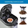 Kenmore drip Coffee Maker – 12 Cup programmable cafe machine with glass pot, regular & bold brew, auto shut off large water reservoir, reusable filter, kitchen appliances for cafeteria barista, White(KKCMKCM-B)