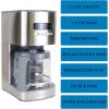 Kenmore drip Coffee Maker – 12 Cup programmable cafe machine with glass pot, regular & bold brew, auto shut off large water reservoir, reusable filter, kitchen appliances for cafeteria barista, White(KKCM12S-AZ)