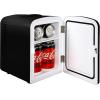 Koolatron Coke Zero Mini Fridge – Refrigerator for Bedroom Skincare Office, Portable Table Top Beverage Cooler, 12V 110V Refrigerador For Drinks, Soda, Wine, Use In Car, Dorm, Outdoor, Patio, 6 Can