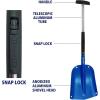Koolatron Ultra Compact 40″ Folding Utility Snow Shovel for Car Emergency, Blue, Telescoping Handle, Collapsible, Lightweight, Winter Survival Gear, for SUV, Truck, Snowmobile, Camping, Skiing
