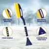 Michelin Snow Brush for Car Windshield (Pack of 2) – 25″ Heavy Duty Snow Remover with Ice Scraper, Ergonomic Foam Grip, Power Scraping Handle, Lightweight Aluminum Shaft for Car, SUV, Truck, Van(25″)