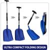 Michelin Ultra Compact 40″ Folding Utility Snow Shovel for Car Emergency, Blue, Telescoping Handle, Collapsible, Lightweight, Winter Survival Gear, for SUV, Truck, Snowmobile, Camping – 2 Pack
