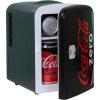 Coke Zero Mini Fridge – 6 Can Refrigerator for Bedroom Office, Portable Table Top Beverage Cooler, 12V 110V Refrigerador For Drinks, Soda, Wine Use In Car, Dorm, Outdoor, Patio