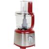 Kenmore 11-Cup Food Processor and Vegetable Chopper with Reversible Slicing/Shredding Disc, Chop, Slice, Shred, Mince, Grate, Puree, Stainless Steel, 500W, Red and Silver(Red)