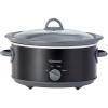 Kenmore 5 Quart Slow Cooker – Crock pot with Programmable Settings,Digital Controls, Large Capacity for Family Meals, Dishwasher-Safe Stoneware, Warm Rice & Sous Vide Stew(Black and Gray 5QT)