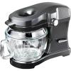 Kenmore Elite Ovation 5 Qt Stand Mixer, 500 Watts, with Revolutionary Pour-In Top, Tilt Head, Flat Beater, Whisk, Dough Hook, 360-degree Splash Guard, Glass Bowl, LED Light, Metallic Grey