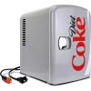 Koolatron Diet Coke Mini Fridge – 6 Can Refrigerator for Bedroom Office, Portable Table Top Beverage Cooler, 12V 110V Refrigerador For Drinks, Soda, Wine, Use In Car, Dorm, Outdoor, Patio