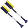 Koolatron Michelin Snow Brush for Car Windshield (Pack of 2) – Ice Scraper with Extendable 34-49″ with Foam Grip, Pivoting Head & Scratch-Free Bristles Heavy-Duty Winter Car Accessory