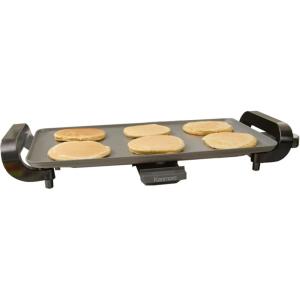 Kenmore Electric Griddle – External Temperature Control, Easy Clean Countertop Cooking Kitchen Appliance Removable Drip Tray, Grill Bacon, Eggs, Pancakes, Crepes, Tortillas, Nonstick 10×18″ Pan
