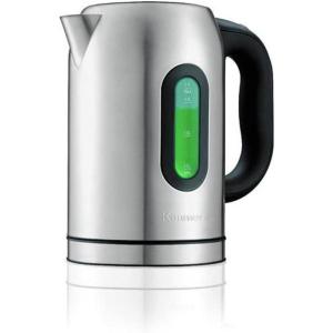 Kenmore Electric Kettle – 1.7 Liter Cordless Digital Calentador De Agua, Stainless Steel Instant Tea Pot, Preset Temperature Control, Automatic Shut-Off, Rapid Boil, Hot Water Boiling Heater, Silver