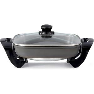 Kenmore Non-Stick Electric Griddle with Removable Drip Tray, Black, 10″ x 18″ Cooking Surface, Compact Countertop Cooking, Grill, Saute, Fry