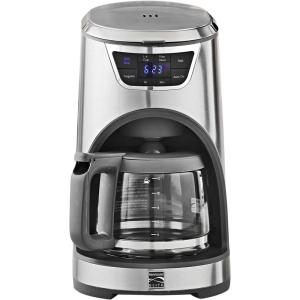 Koolatron Kenmore Elite Drip Coffee Maker – 12-Cup Programmable Coffee Machine With Glass Pot, Pause and Pour, Auto Shut-Off, Large Water Reservoir, Reusable Filter, Dishwasher Safe Carafe