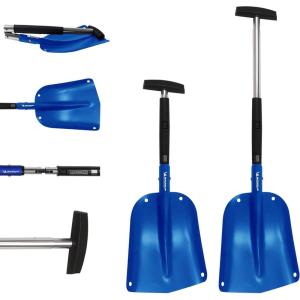 Koolatron Ultra Compact 40″ Folding Utility Snow Shovel for Car Emergency, Blue, Telescoping Handle, Collapsible, Lightweight, Winter Survival Gear, for SUV, Truck, Snowmobile, Camping, Skiing