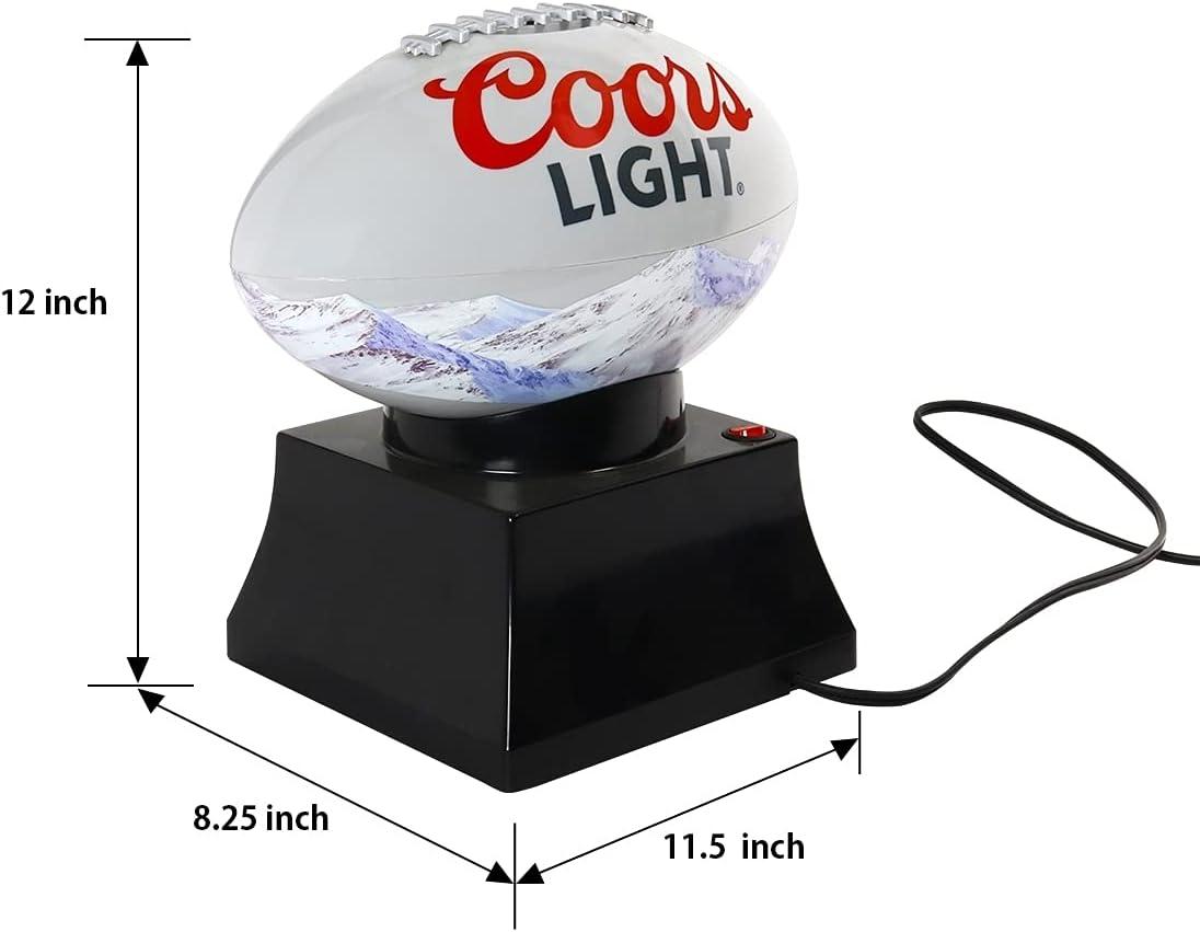 image:imageCoors Light Exclusive Hot Air Popcorn Maker Football Air Poppers with Serving Bowl Measuring Cup Butter Melter for Home Sports Fans Dishwasher Safe
