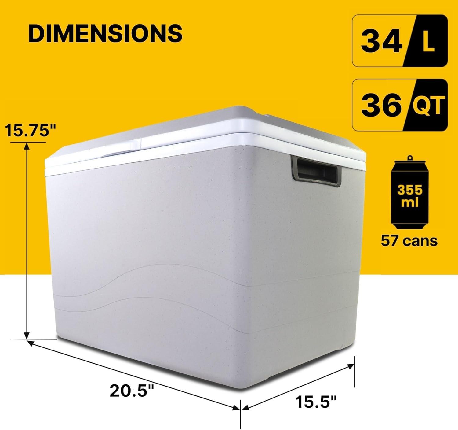 image:imageKoolatron 12V Iceless Cooler amp Warmer Portable Electric Cooler Nevera Porttil Elctrica for Car Truck Camper Boat Hard Sided Mini Fridge for Camping Picnic Travel Lunch Food Drinks Office 36 qt