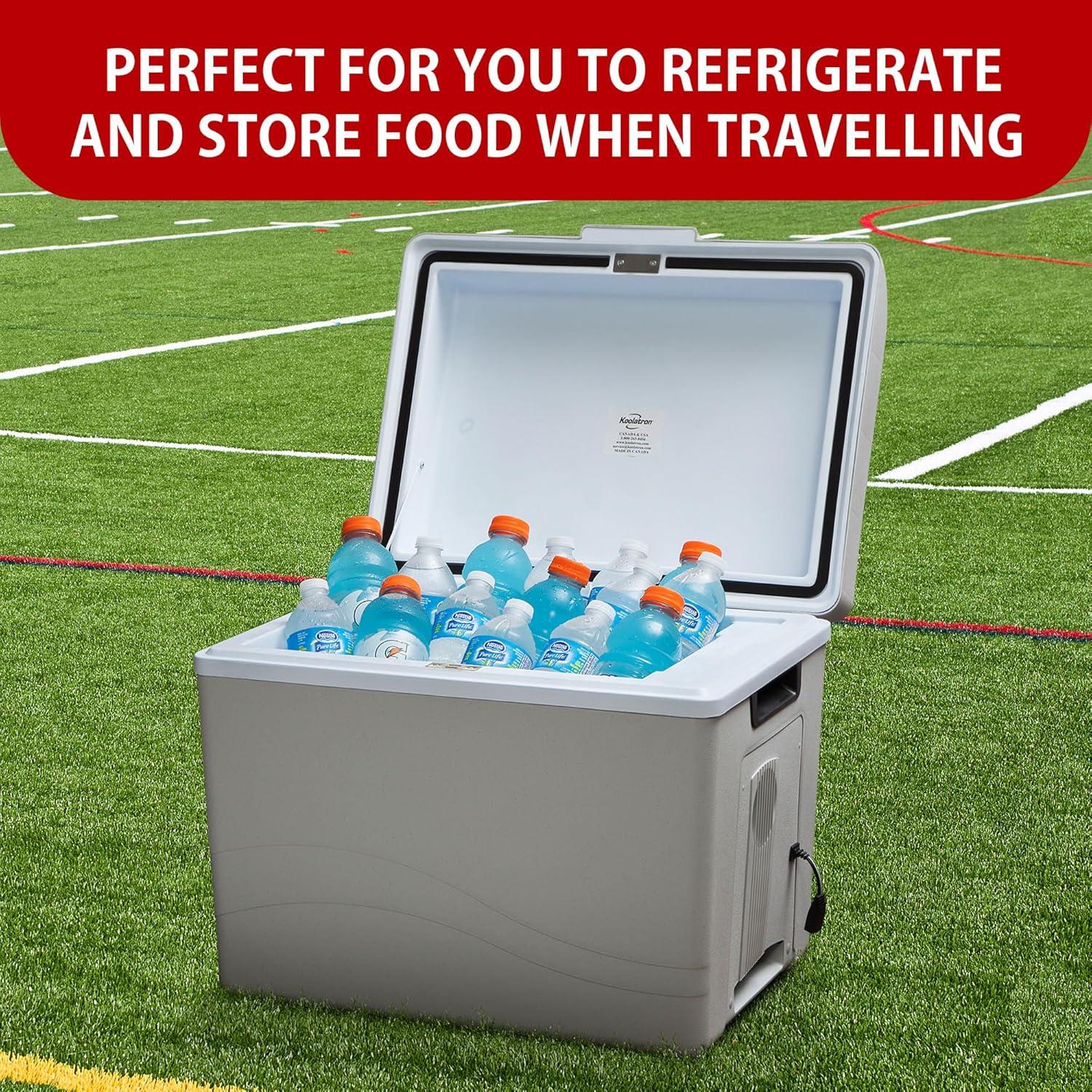 image:imageKoolatron 12V Iceless Cooler amp Warmer Portable Electric CoolerNevera Porttil Elctrica for Car Truck Camper Boat Hard Sided Mini Fridge for Camping Picnic Travel Lunch Food Drinks Office 45 qt