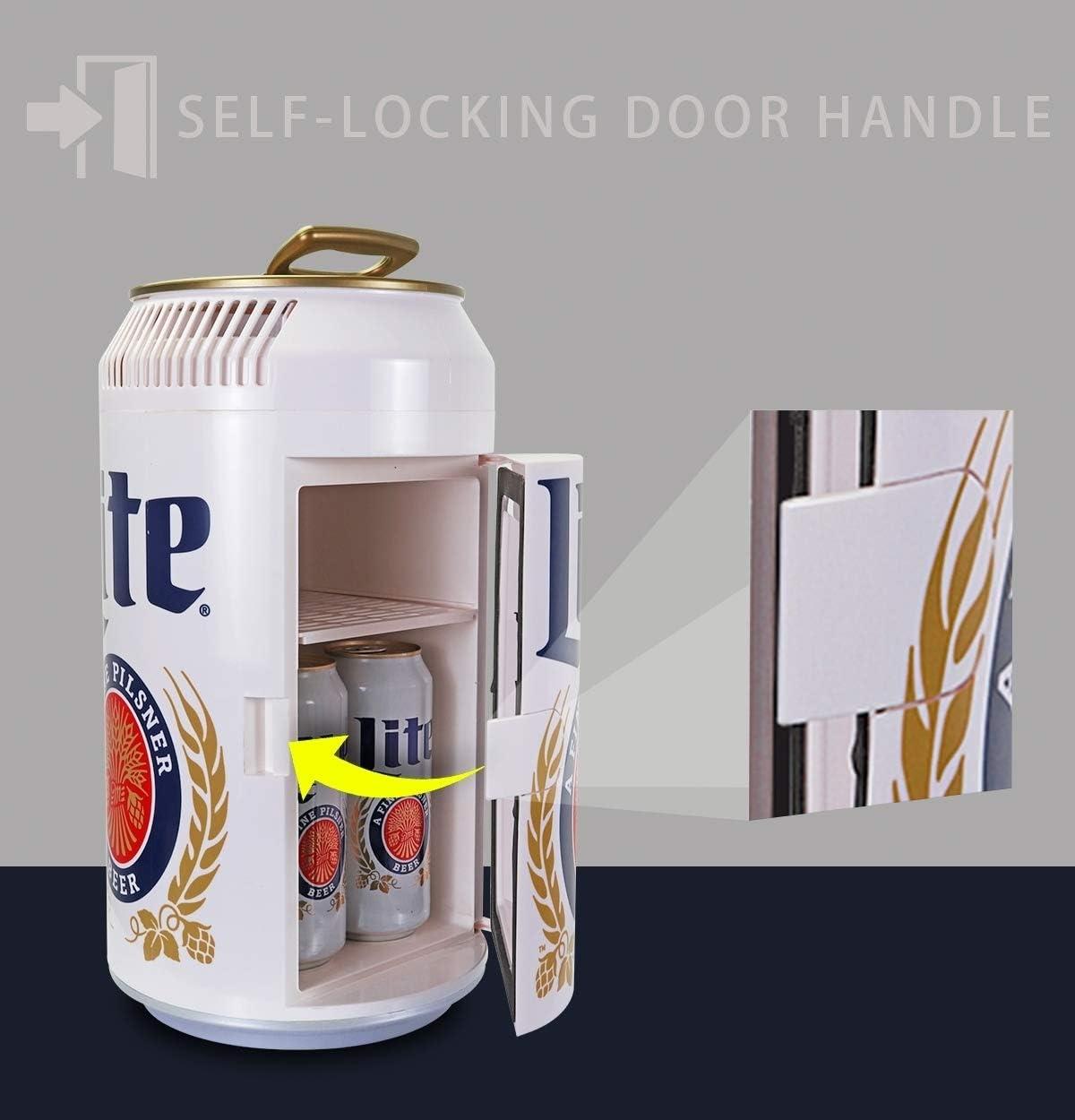 image:imageKoolatron Miller Lite Mini Fridge Refrigerator for Bedroom Office Portable Table Top Beverage Cooler 12V 110V Refrigerador For Drinks Soda Wines Use In Car Outdoor Patio 8 Can