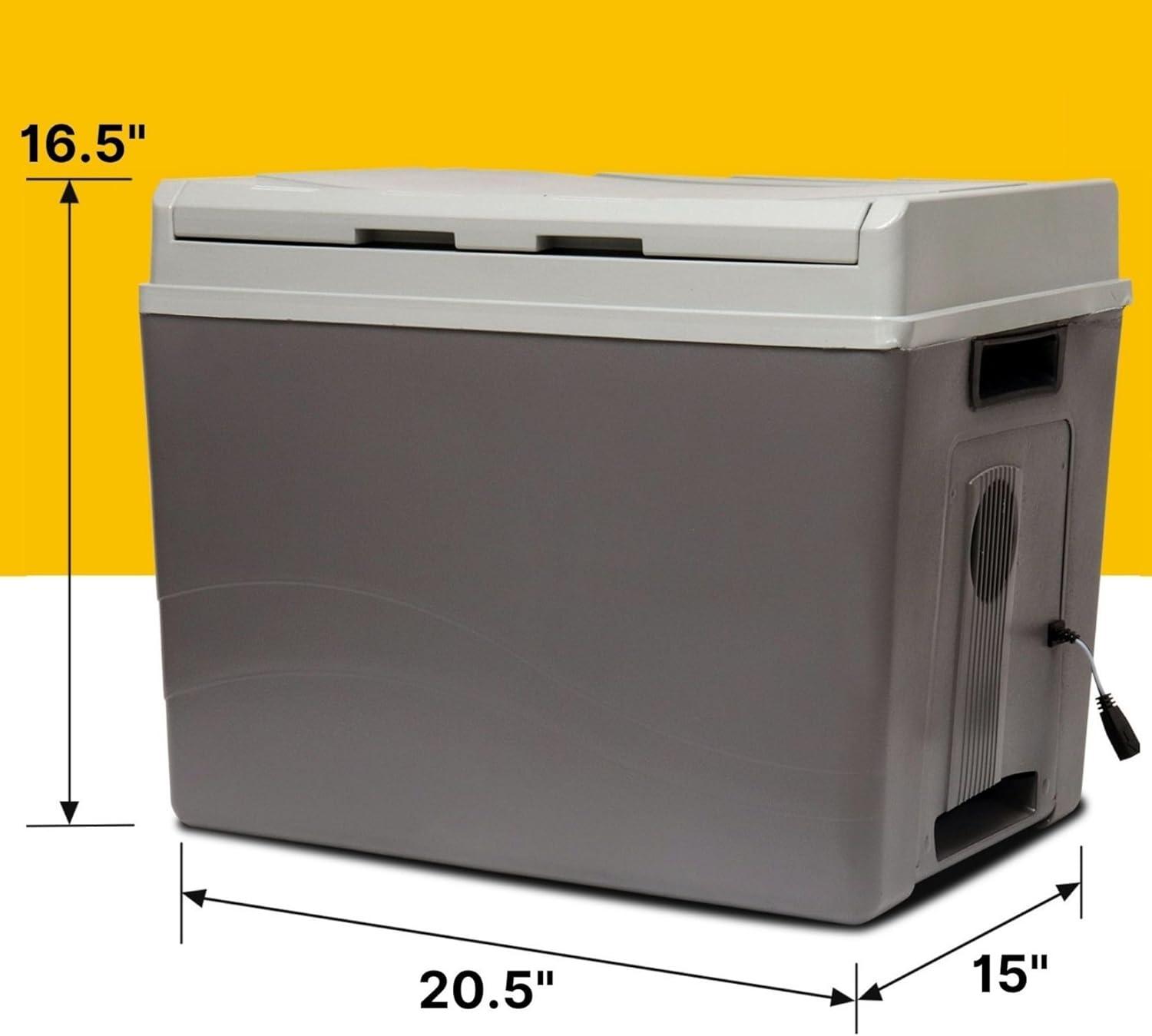 image:imageKoolatron Portable Cooler Electric Cooler For Car Camping Travel 12 V Insulated Hard Sided Refrigerator For Vehicle Boat Truck Warming amp Cooling Cools DrinksFood For Road Trip 40 qt