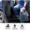 Koolatron Electric Portable Cooler Plug in 12V Car Cooler Bag, 14 qt (13 L) Black/Gray Soft-Sided Portable Car Fridge w/DC Power Cord, Adjustable Shoulder Strap, Cord Storage, Road Trip.