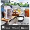 Koolatron Miller Lite Mini Fridge – Refrigerator for Bedroom Office, Portable Table Top Beverage Cooler, 12V 110V Refrigerador For Drinks, Soda, Wines, Use In Car, Outdoor, Patio, 8 Can