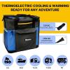 Michelin Electric Portable Cooler Plug in 12V Car Cooler/Warmer, 15 qt (14 L), Portable Car Fridge w/USB Charging Port,w/DC Power Cord, Shoulder Strap, Cord Storage, Travel Fishing Trucking Road Trip