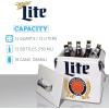 Miller Light Retro Ice Chest Cooler – 18 Can Ice Box, Portable Ice Bucket with Bottle Opener, Vintage Style, Insulated for Camping, Beach, Picnic, RV, BBQs, Tailgating, Fishing, 13L (14 qt)