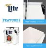 Miller Light Retro Ice Chest Cooler – Portable Ice Bucket with Bottle Opener, Vintage Style, Insulated for Camping, Beach, Picnic, RV, BBQs, Tailgating, Fishing, 18 Can Ice Box, 13L (14 qt)