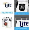 Miller Light Retro Ice Chest Cooler – Portable Ice Bucket with Bottle Opener, Vintage Style, Insulated for Camping, Beach, Picnic, RV, BBQs, Tailgating, Fishing, 18 Can Ice Box, 13L (14 qt)