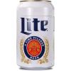 Miller Lite 8 Can Thermoelectric Mini Fridge 5.4 L/ 5.7 Quarts Capacity, 12V DC/110V AC cooler for home, den, dorm, cottage, cabin, beer, beverages, snacks, skincare, cosmetics, medication